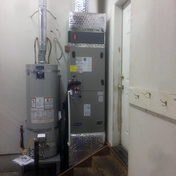 Electric Furnace with Water Heater